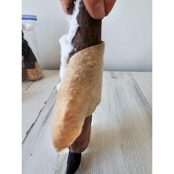 Printed plush Santa cape unique figurine statue Xmas Belle decor - Picture 4 of 8